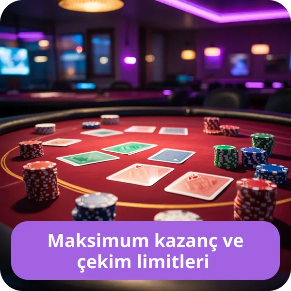 Maksimum kazanç ve çekim limitleri